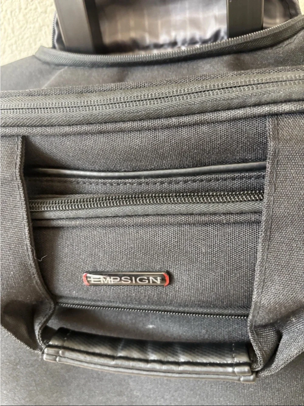 Black Rolling Laptop Bag, Briefcase Empsign brand, Excellent condition.